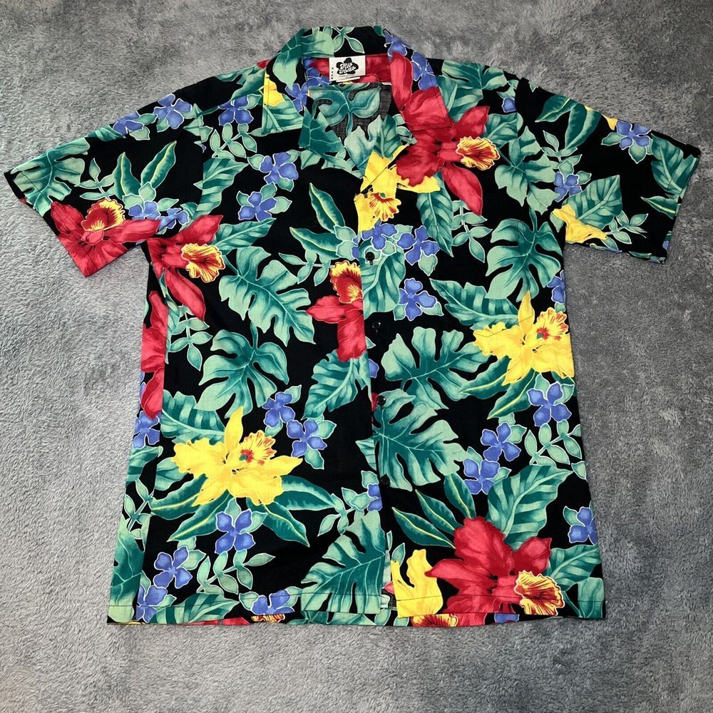 Vintage Hilo Hattie Made In Hawaii Men's SZ M Hawaiian Shirt Multicolor Flowers